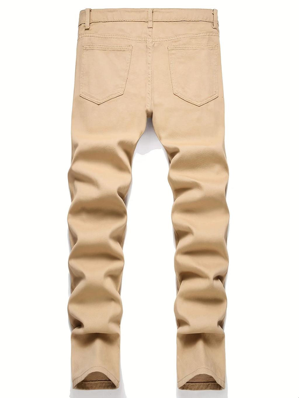 Men's cross print straight leg men's jeans