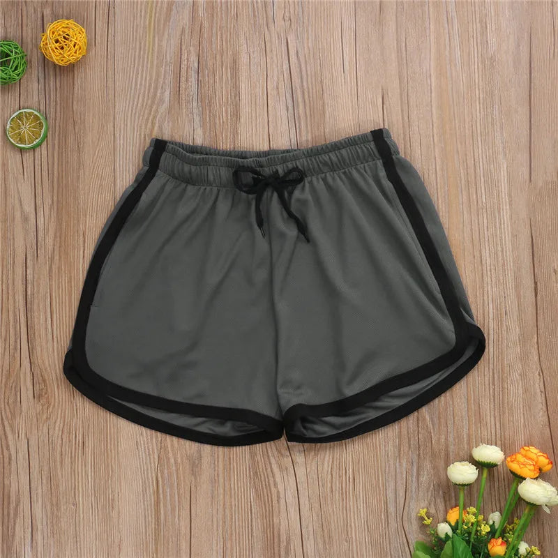 Summer Quick Dry Shorts Men Beachwear Workout Gym Sports Running Fitness Casual Elastic Drawstring Shorts For Men